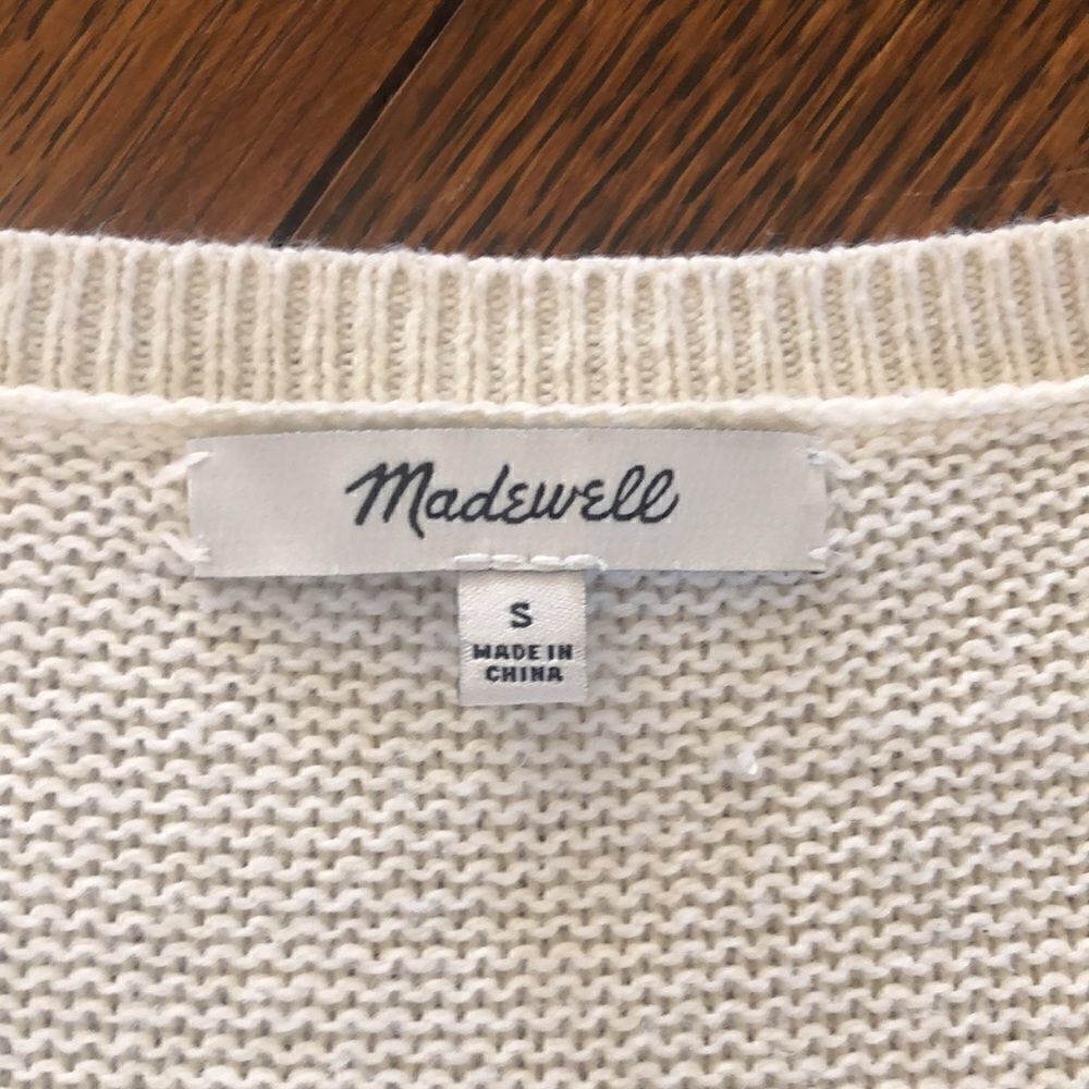 Madewell Natural Cotton Normcore Sweater Size S - Picture 7 of 12